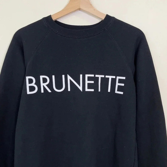 Brunette The  Label Classic Brunette Crew Neck Sweatshirt - Picture 3 of 11